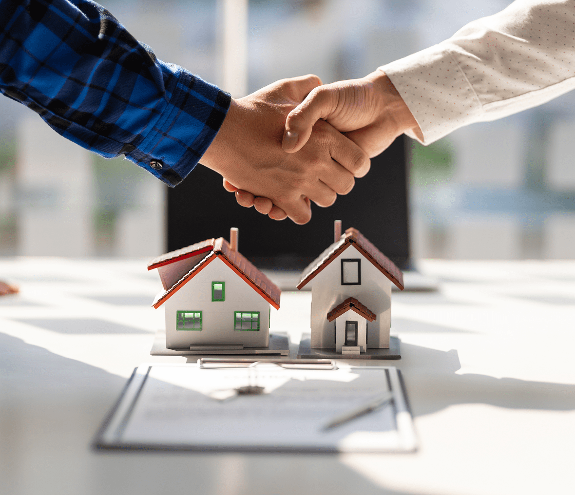 Business deal with miniature houses